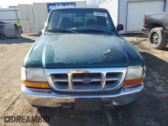 1999 Ford Ranger XL with VIN 1FTZR15V9XPA91083, listed as a Copart auction lot 43526365 with 198,409 mi miles and Salvage Title. Bid and sale history available at carsss.com. Image 5.