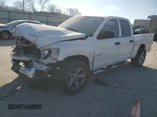 2008 Dodge Ram 1500 SLT with VIN 1D7HA18N08J125596, listed as a Copart auction lot 88020135 with 335,500 mi miles and Salvage Title. Bid and sale history available at carsss.com. Image 1.