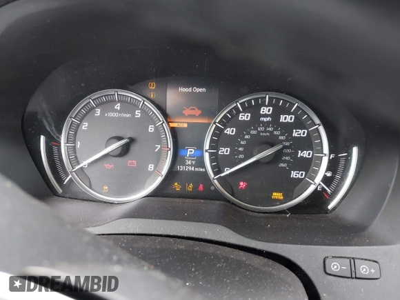 2017 Acura MDX with VIN 5FRYD4H32HB024499, listed as a IAAI auction lot 41531769 with 131,294 mi miles. Bid and sale history available at carsss.com. Image 7.