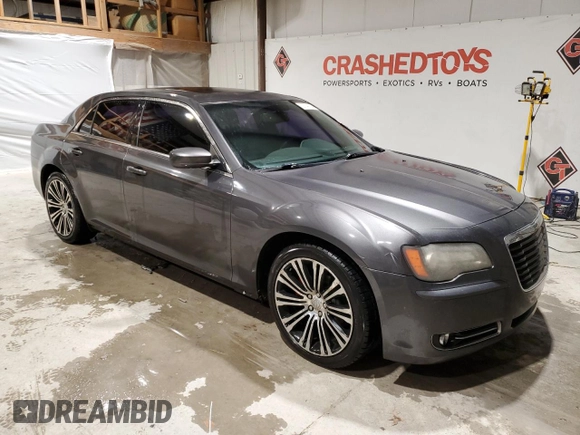 2013 Chrysler 300 with VIN 2C3CCABG3DH621792, listed as a Copart auction lot 37748134 with 202,963 mi miles and Salvage Title. Bid and sale history available at carsss.com. Image 4.
