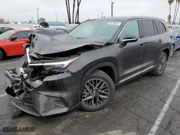 2024 Lexus TX with VIN 5TDAAAA63RS004967, listed as a Copart auction lot 85729624 with 2,740 mi miles and Salvage Title. Bid and sale history available at carsss.com. Image 1.