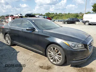 2017 Genesis G80 5.0L Ultimate with VIN KMHGN4JFXHU199715, listed as a Copart auction lot 72476994 with 133,454 mi miles and Clean Title. Bid and sale history available at carsss.com. Image 4.