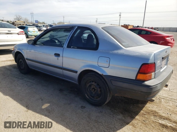 1997 Toyota Tercel CE z VIN JT2AC52L7V0212023, wystawiony jako Copart lot #49150285 z przebiegiem 74 742 mil mil oraz Czysty tytuł • Clean title. Historia ofert i sprzedaży dostępna na DreamBid. Obrazek 2.