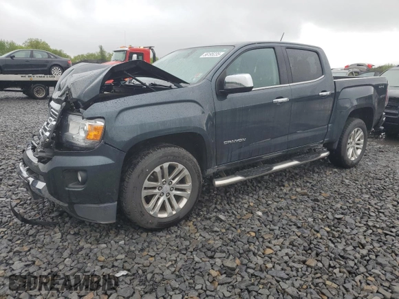 2018 GMC Canyon 4WD SLT z VIN 1GTG6DEN9J1104099, wystawiony jako Copart lot #56195235 z przebiegiem 115 308 mil mil oraz Szkoda całkowita • Salvage title. Historia ofert i sprzedaży dostępna na DreamBid. Obrazek 1.