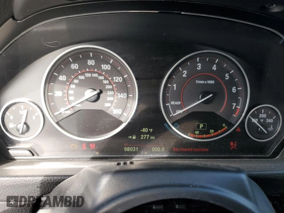 2015 BMW 4 Series 435i xDrive with VIN WBA3T7C53F5A37043, listed as a Copart auction lot 87697145 with 98,031 mi miles and Salvage title. Bid and sale history available at DreamBid. Image 9.