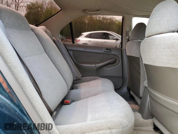 1998 Honda Civic LX with VIN 2HGEJ6675WH613506, listed as a Copart auction lot 54968535 with 196,756 mi miles and Salvage Title. Bid and sale history available at DreamBid. Image 10.