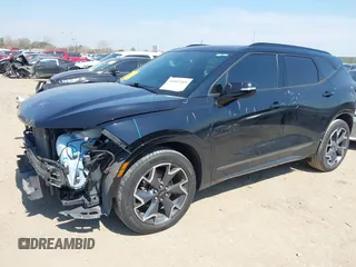 2022 Chevrolet Blazer RS with VIN 3GNKBERS2NS185275, listed as a IAAI auction lot 41687369 with 43,695 mi miles. Bid and sale history available at carsss.com. Image 18.