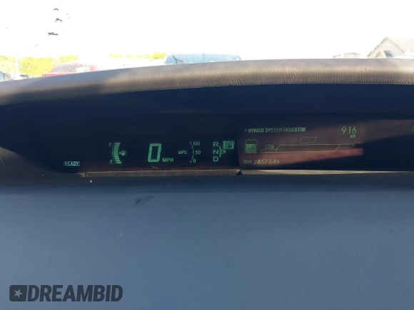 2010 Toyota Prius II with VIN JTDKN3DU3A0003291, listed as a IAAI auction lot 42123268 with 285,734 mi miles and . Bid and sale history available at carsss.com. Image 7.