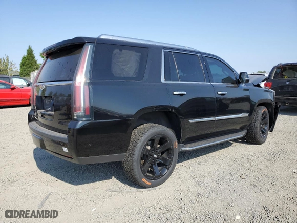 2018 Cadillac Escalade Luxury with VIN 1GYS4BKJ8JR101857, listed as a Copart auction lot 65946534 with 0 mi miles and Salvage Title. Bid and sale history available at carsss.com. Image 3.