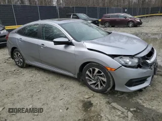2018 Honda Civic EX with VIN 2HGFC2F75JH532134, listed as a Copart auction lot 51215215 with 35,189 mi miles and Salvage Title. Bid and sale history available at DreamBid. Image 4.
