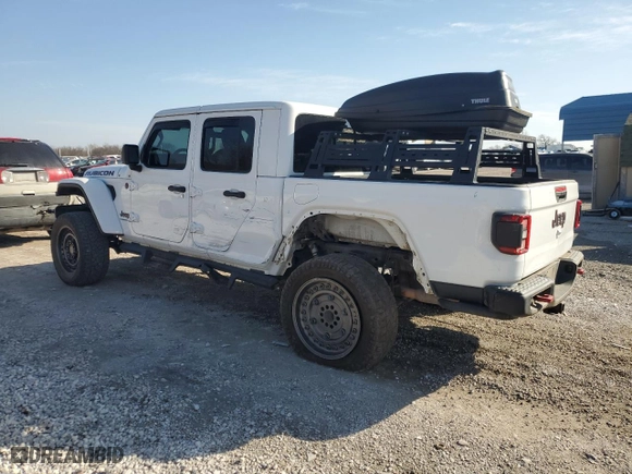 2022 Jeep Gladiator Rubicon with VIN 1C6JJTBG5NL124856, listed as a Copart auction lot 46815645 with 86,756 mi miles and Salvage Title. Bid and sale history available at carsss.com. Image 2.