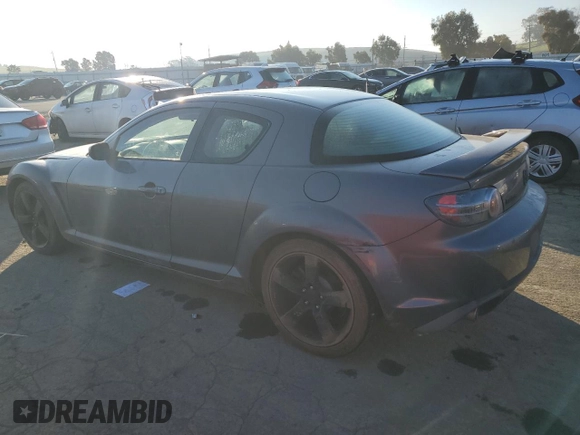 2006 Mazda RX-8 with VIN JM1FE173060201519, listed as a Copart auction lot 88363445 with 150,570 mi miles and Salvage Title. Bid and sale history available at carsss.com. Image 2.