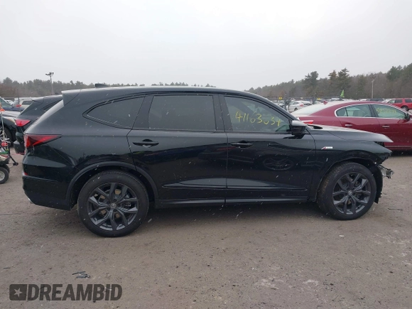 2024 Acura MDX w/A-Spec Package with VIN 5J8YE1H00RL030109, listed as a IAAI auction lot 41163634 with 25,054 mi miles. Bid and sale history available at carsss.com. Image 14.
