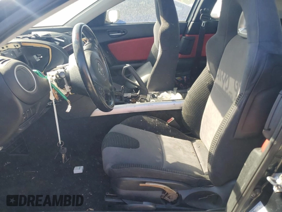 2004 Mazda RX-8 with VIN JM1FE173040120372, listed as a Copart auction lot 76424304 with Not Provided miles and Salvage Title. Bid and sale history available at DreamBid. Image 7.
