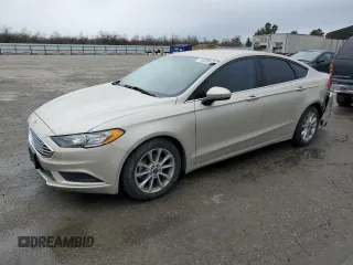 2017 Ford Fusion SE with VIN 3FA6P0HD3HR215984, listed as a Copart auction lot 44459915 with 60,954 mi miles and Salvage Title. Bid and sale history available at DreamBid. Image 1.