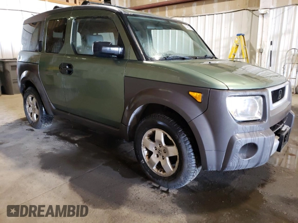 2003 Honda Element EX with VIN 5J6YH28583L033946, listed as a Copart auction lot 56095145 with 284,453 mi miles and Clean Title. Bid and sale history available at DreamBid. Image 4.