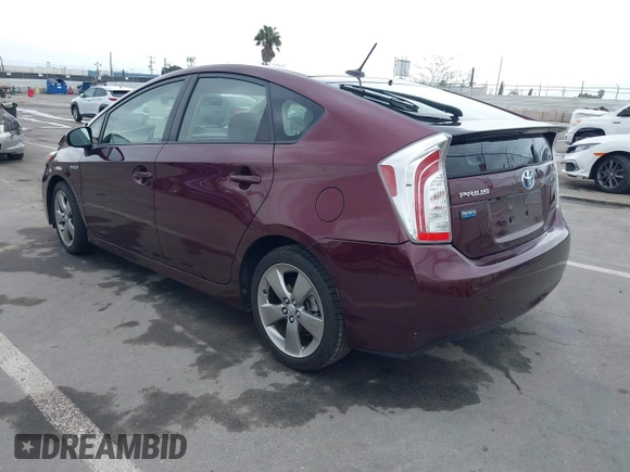 2013 Toyota Prius One with VIN JTDKN3DU1D5574074, listed as a IAAI auction lot 41894309 with 92,448 mi miles. Bid and sale history available at carsss.com. Image 3.