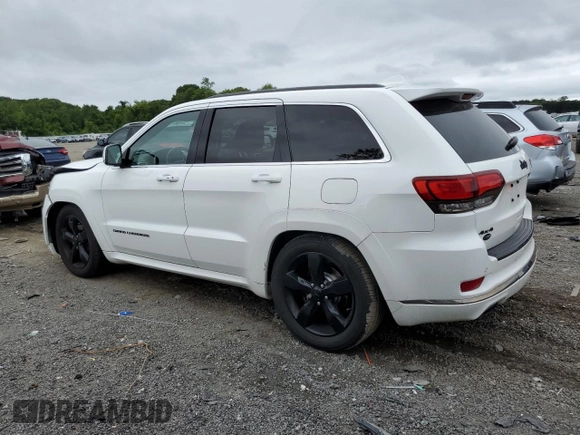 2016 Jeep Grand Cherokee Overland with VIN 1C4RJFCG3GC364485, listed as a Copart auction lot 60727935 with 101,742 mi miles and Salvage title. Bid and sale history available at DreamBid. Image 2.