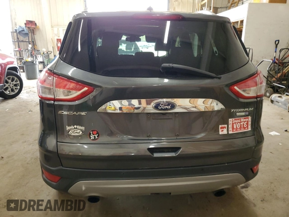 2016 Ford Escape Titanium with VIN 1FMCU9J92GUB47678, listed as a Copart auction lot 53421915 with 122,380 mi miles and Salvage Title. Bid and sale history available at carsss.com. Image 6.