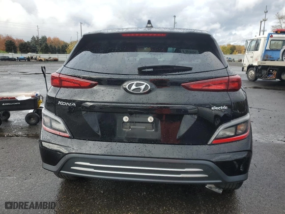 2023 Hyundai Kona Electric SE with VIN KM8K23AG8PU192105, listed as a Copart auction lot 79938444 with 18,629 mi miles and Salvage Title. Bid and sale history available at carsss.com. Image 6.