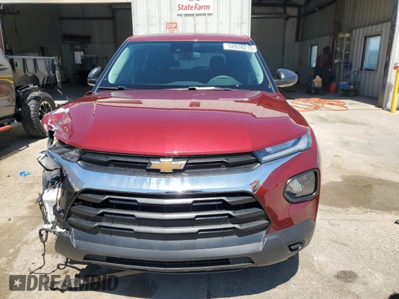2023 Chevrolet TrailBlazer LS with VIN KL79MMS23PB166252, listed as a Copart auction lot 52038215 with 25,551 mi miles and Salvage Title. Bid and sale history available at DreamBid. Image 5.