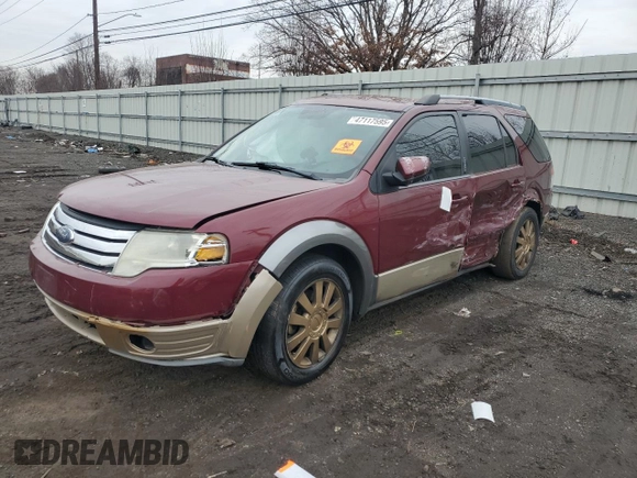 2008 Ford Taurus X Eddie Bauer with VIN 1FMDK07WX8GA35813, listed as a Copart auction lot 47117595 with Not provided miles and Salvage title. Bid and sale history available at DreamBid. Image 1.
