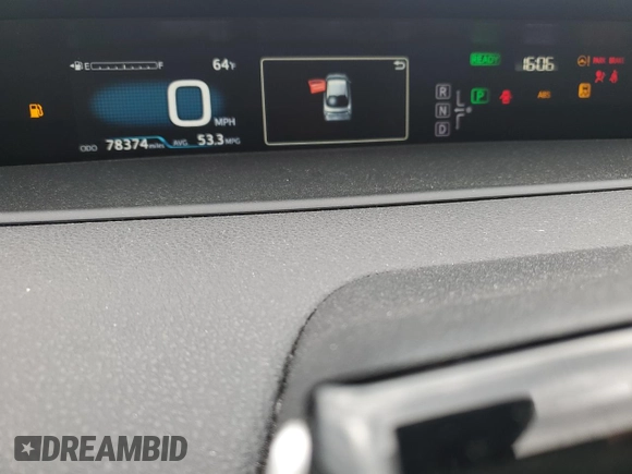 2017 Toyota Prius Two with VIN JTDKBRFUXH3029436, listed as a Copart auction lot 55909215 with 78,374 mi miles and Salvage Title. Bid and sale history available at DreamBid. Image 9.