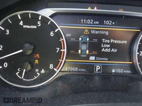 2024 Nissan Altima SV z VIN 1N4BL4DV4RN304323, wystawiony jako IAAI lot #42478247 z przebiegiem 47 968 mil mil oraz . Historia ofert i sprzedaży dostępna na DreamBid. Obrazek 7.