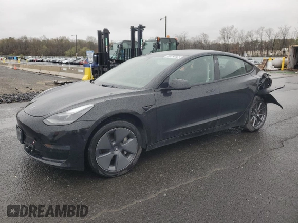 2021 Tesla Model 3 Standard Range Plus with VIN 5YJ3E1EA2MF087879, listed as a Copart auction lot 51853235 with 65,477 mi miles and Non Repairable. Bid and sale history available at carsss.com. Image 1.
