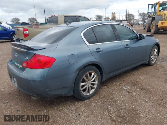 2008 Infiniti G35 Sedan Journey with VIN JNKBV61EX8M206632, listed as a IAAI auction lot 40984795 with 211,871 mi miles. Bid and sale history available at carsss.com. Image 4.
