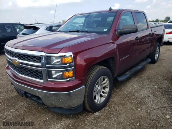 2014 Chevrolet Silverado 1500 LT with VIN 3GCUKREH6EG174818, listed as a Copart auction lot 65585994 with 155,520 mi miles and Salvage Title. Bid and sale history available at carsss.com. Image 1.