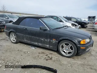 2001 BMW 3 Series 330Ci with VIN WBABS53471JU85177, listed as a Copart auction lot 46220715 with 202,496 mi miles and Salvage Title. Bid and sale history available at carsss.com. Image 4.