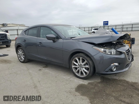 2016 Mazda 3 S Touring with VIN JM1BM1M3XG1299797, listed as a Copart auction lot 54344485 with Not provided miles and Salvage title. Bid and sale history available at DreamBid. Image 4.