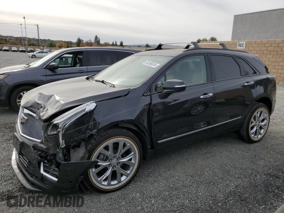 2020 Cadillac XT5 AWD Sport with VIN 1GYKNHRS7LZ122393, listed as a Copart auction lot 84266534 with 19,641 mi miles and Salvage title. Bid and sale history available at DreamBid. Image 1.