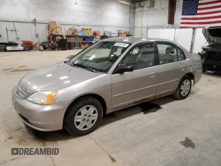 2003 Honda Civic LX with VIN JHMES16513S003795, listed as a Copart auction lot 50469165 with 189,331 mi miles and Clean Title. Bid and sale history available at carsss.com. Image 1.