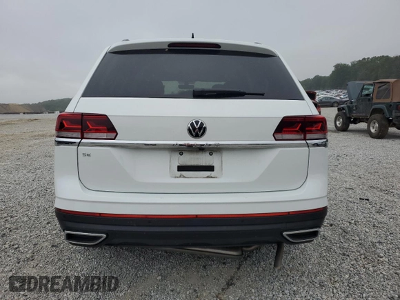 2023 Volkswagen Atlas SE with VIN 1V2JP2CA9PC520933, listed as a Copart auction lot 55444405 with 37,945 mi miles and Salvage title. Bid and sale history available at DreamBid. Image 6.
