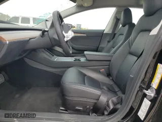 2023 Tesla Model 3 with VIN 5YJ3E1EA5PF421598, listed as a Copart auction lot 47036995 with 6,511 mi miles and Salvage Title. Bid and sale history available at carsss.com. Image 7.