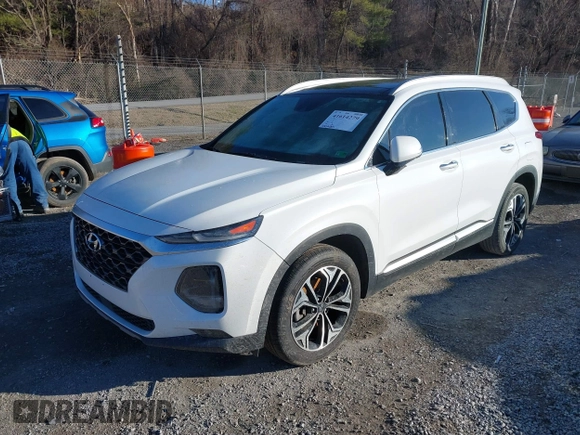 2019 Hyundai Santa Fe Ultimate with VIN 5NMS5CAA9KH012167, listed as a IAAI auction lot 41614279 with 100,925 mi miles and . Bid and sale history available at DreamBid. Image 2.