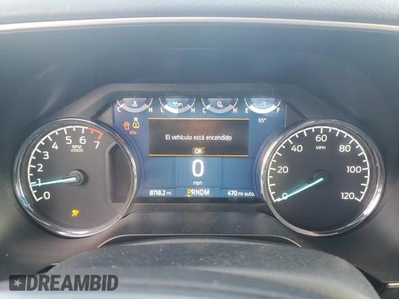 2023 Ford F-150 XL with VIN 1FTEW1EP4PFB38678, listed as a Copart auction lot 43024045 with 8,718 mi miles and Salvage title. Bid and sale history available at DreamBid. Image 9.