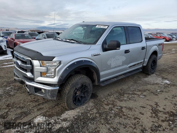 2015 Ford F-150 XLT with VIN 1FTEW1EG1FFA90068, listed as a Copart auction lot 84421594 with 150,386 mi miles and Salvage title. Bid and sale history available at DreamBid. Image 1.