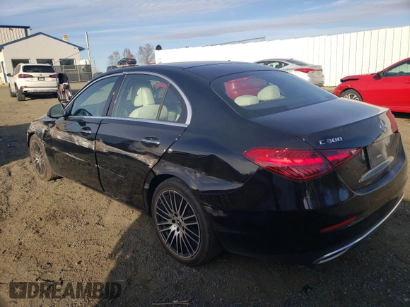 2022 Mercedes-Benz C 300 with VIN W1KAF4HB0NR052527, listed as a Copart auction lot 81367014 with 29,080 mi miles and Salvage Title. Bid and sale history available at DreamBid. Image 2.
