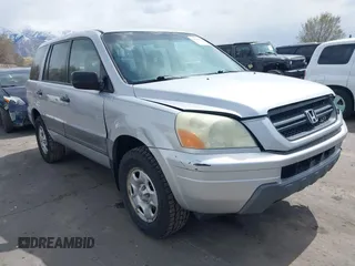 2004 Honda Pilot LX z VIN 2HKYF18164H562028, wystawiony jako IAAI lot #41939922 z przebiegiem 230 676 mil mil oraz . Historia ofert i sprzedaży dostępna na DreamBid. Obrazek 1.