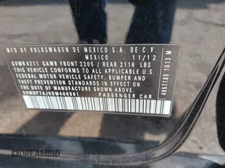 2013 Volkswagen Jetta SE z VIN 3VWDP7AJ6DM406961, wystawiony jako IAAI lot #42107384 z przebiegiem 132 547 mil mil oraz . Historia ofert i sprzedaży dostępna na DreamBid. Obrazek 9.
