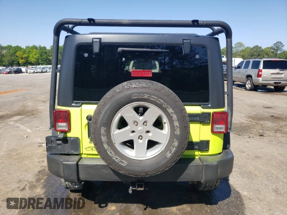 2016 Jeep Wrangler Unlimited Sport with VIN 1C4BJWDG8GL335001, listed as a Copart auction lot 53081785 with 91,533 mi miles and Salvage Title. Bid and sale history available at DreamBid. Image 6.