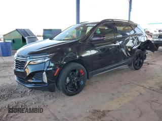 2023 Chevrolet Equinox Premier z VIN 3GNAXNEG3PL208333, wystawiony jako Copart lot #48070995 z przebiegiem 56 562 mil mil oraz Szkoda całkowita • Salvage title. Historia ofert i sprzedaży dostępna na DreamBid. Obrazek 1.