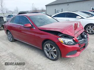 2018 Mercedes-Benz C C 300 with VIN 55SWF4KBXJU282471, listed as a IAAI auction lot 41702125 with 35,192 mi miles. Bid and sale history available at carsss.com. Image 1.