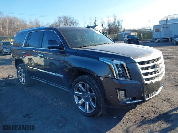 2018 Cadillac Escalade Premium Luxury with VIN 1GYS4CKJXJR217809, listed as a IAAI auction lot 41711281 with 63,482 mi miles. Bid and sale history available at carsss.com. Image 1.