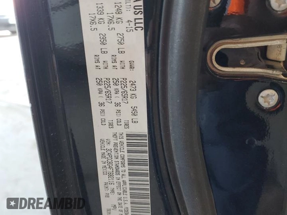 2015 Dodge Journey SXT with VIN 3C4PDCBG4FT682116, listed as a Copart auction lot 48688065 with 73,238 mi miles and Salvage Title. Bid and sale history available at carsss.com. Image 16.