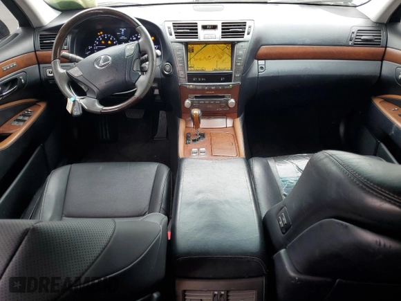 2010 Lexus LS 460 with VIN JTHBL5EF6A5097444, listed as a Copart auction lot 60158115 with 165,130 mi miles and Salvage title. Bid and sale history available at DreamBid. Image 8.