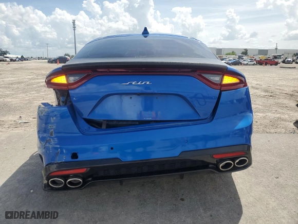 2018 Kia Stinger GT1 with VIN KNAE45LC8J6018531, listed as a Copart auction lot 70597494 with 69,682 mi miles and Non Repairable. Bid and sale history available at carsss.com. Image 6.
